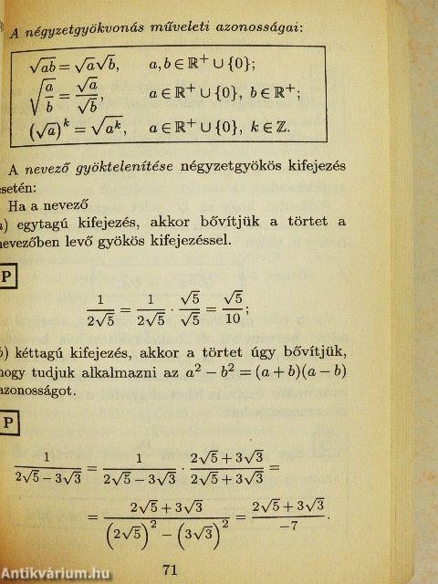 Kisokos matematikából