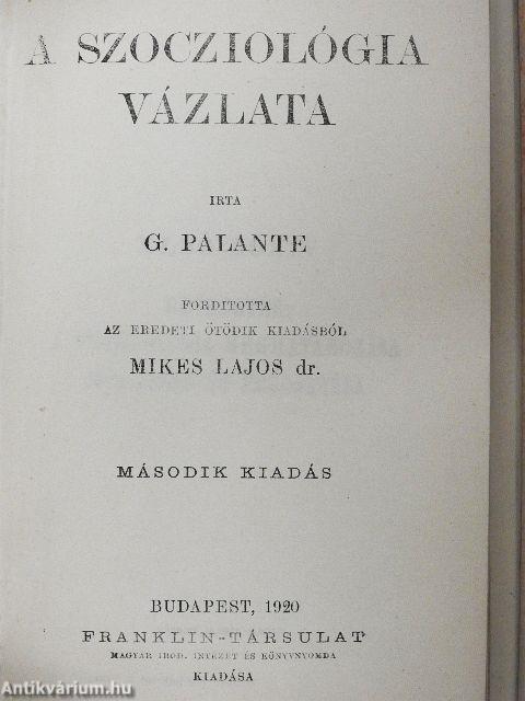 A szocziológia vázlata