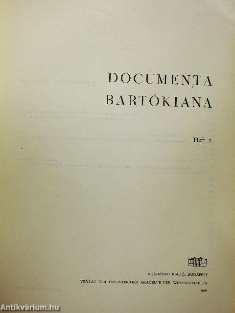 Documenta Bartókiana 2. - Lemezzel