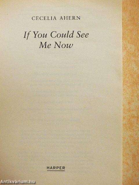 If You Could See Me Now