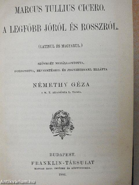 A legfőbb jóról és rosszról