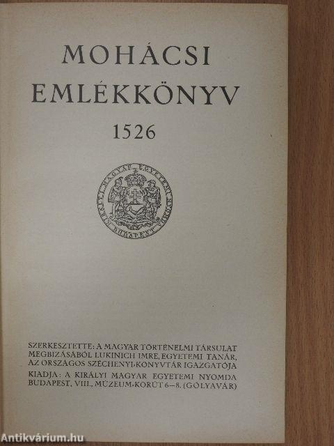 Mohácsi emlékkönyv 1526