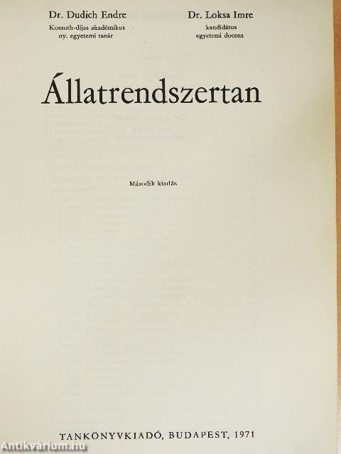 Állatrendszertan