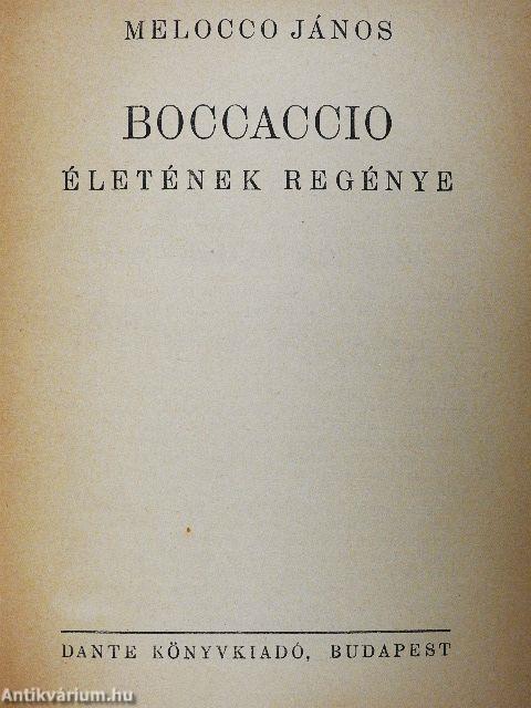 Boccaccio életének regénye
