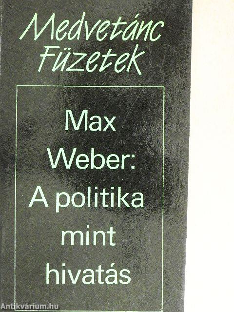 A politika mint hivatás