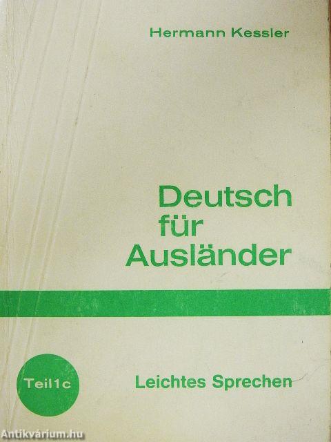 Deutsch für Ausländer 1c