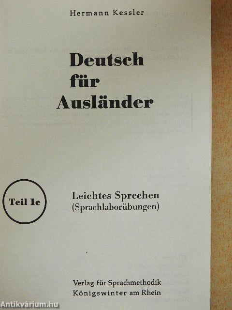 Deutsch für Ausländer 1c