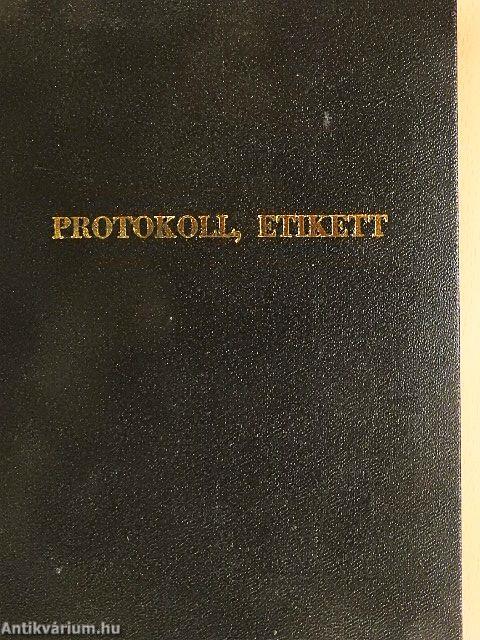 Protokoll, etikett