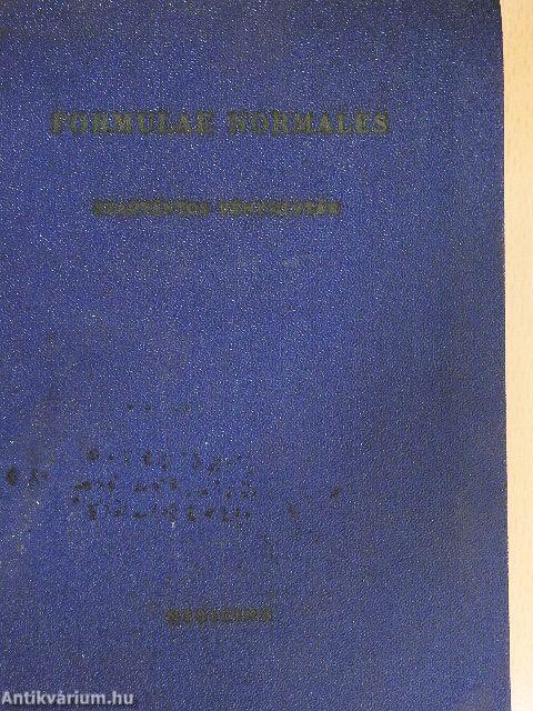 Formulae Normales IV.