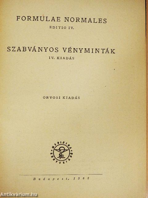 Formulae Normales IV.