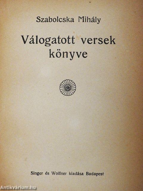 Válogatott versek könyve