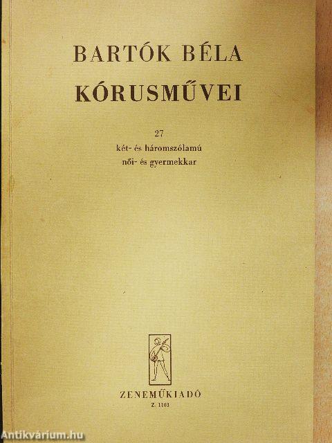 Bartók Béla kórusművei