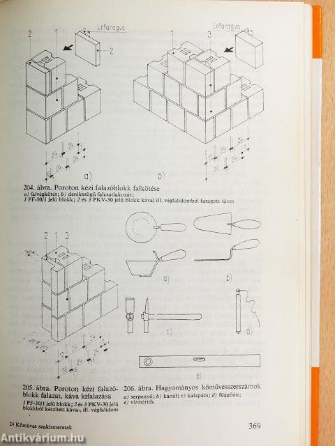 Kőműves szakismeretek