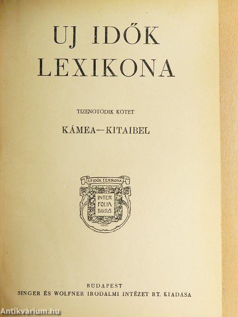 Uj idők lexikona 15-16. (töredék)