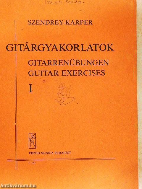 Gitárgyakorlatok I.