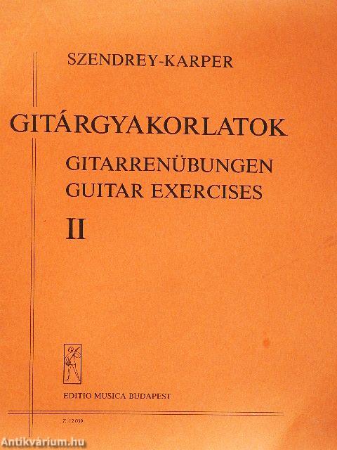 Gitárgyakorlatok II.