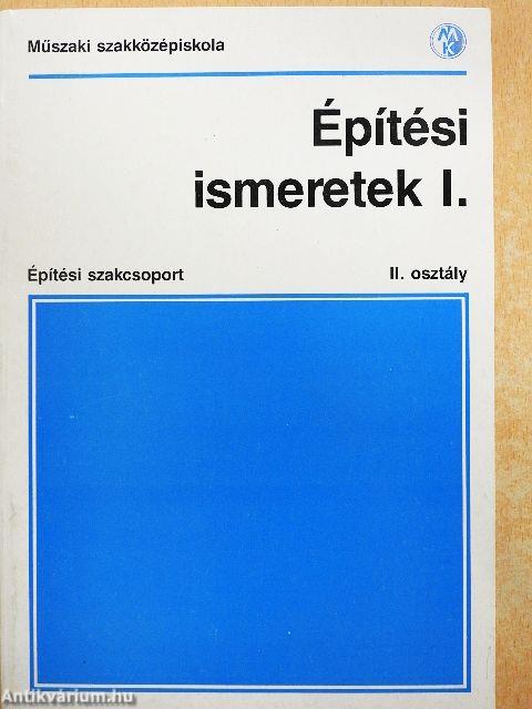 Építési ismeretek I.