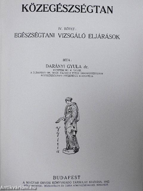 Közegészségtan IV.