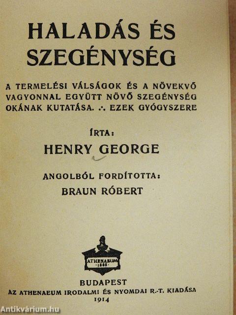 Haladás és szegénység