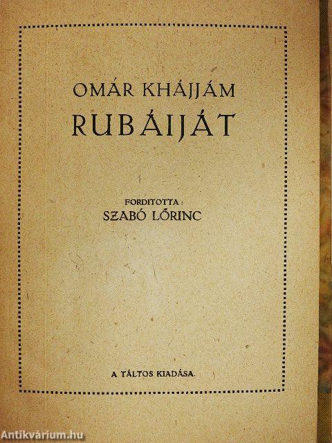 Rubáiját