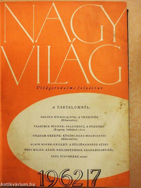 Nagyvilág 1962. július-december (fél évfolyam)