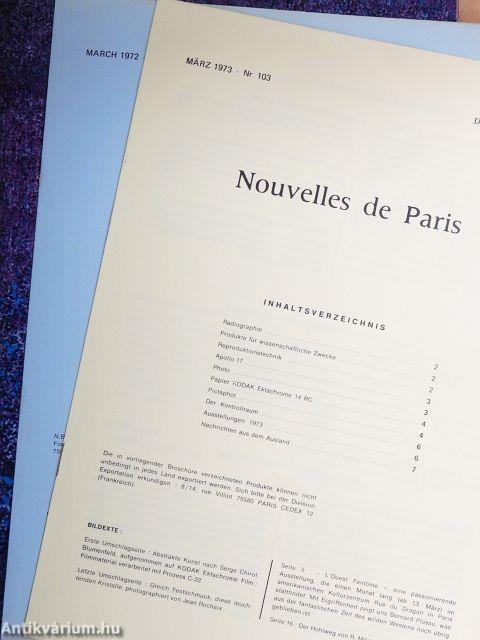 Nouvelles de Paris Mars 1973