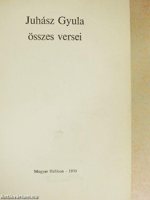 Juhász Gyula összes versei