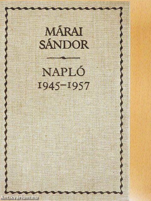Napló 1945-1957