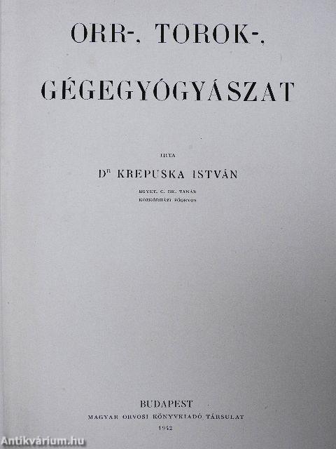 Orr-, torok-, gégegyógyászat