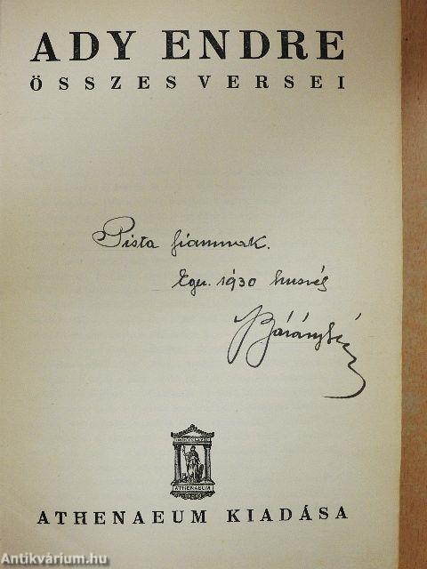 Ady Endre összes versei