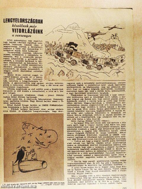Magyar Repülés 1949. június 10.
