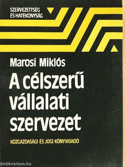 A célszerű vállalati szervezet
