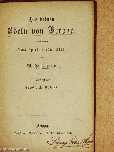 Die beiden Edeln von Verona (gótbetűs)