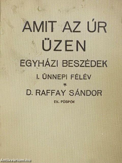 Amit az úr üzen I.