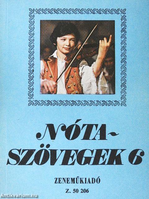 Nótaszövegek 6.