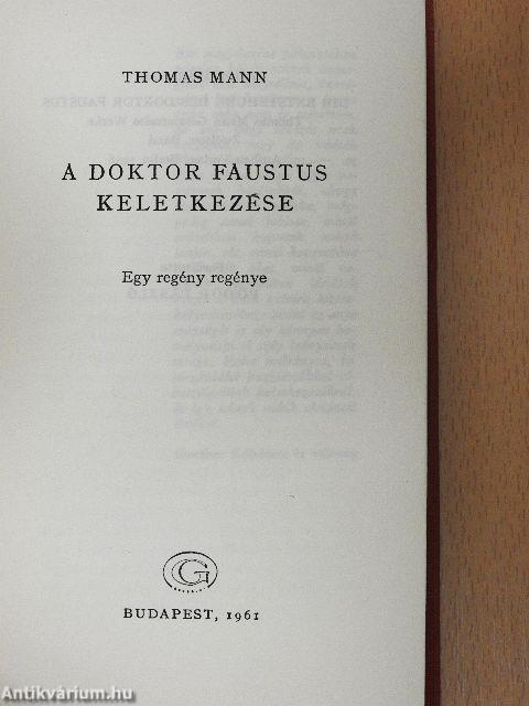 A Doktor Faustus keletkezése