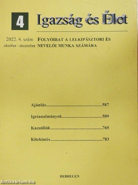 Igazság és Élet 2022/4.