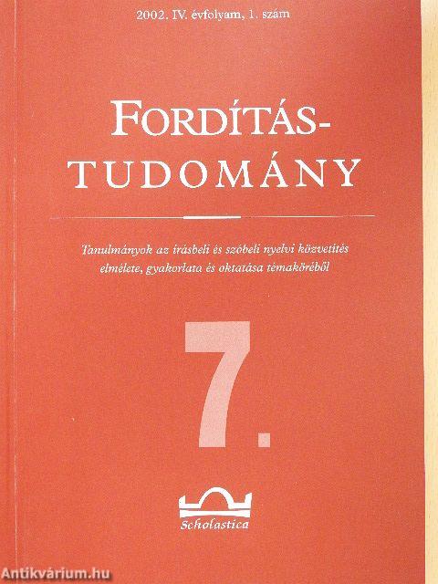 Fordítástudomány 2002/1.