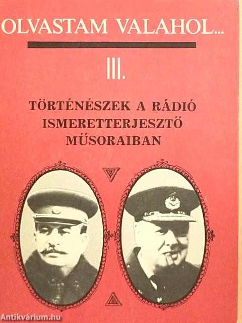 Olvastam valahol... III.