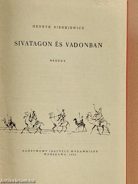Sivatagon és vadonban