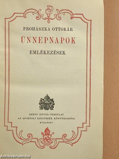 Ünnepnapok