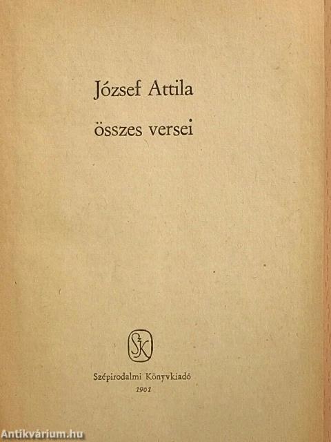 József Attila összes versei