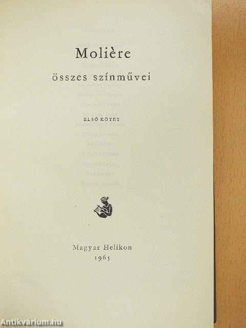 Moliére összes színművei I-II.