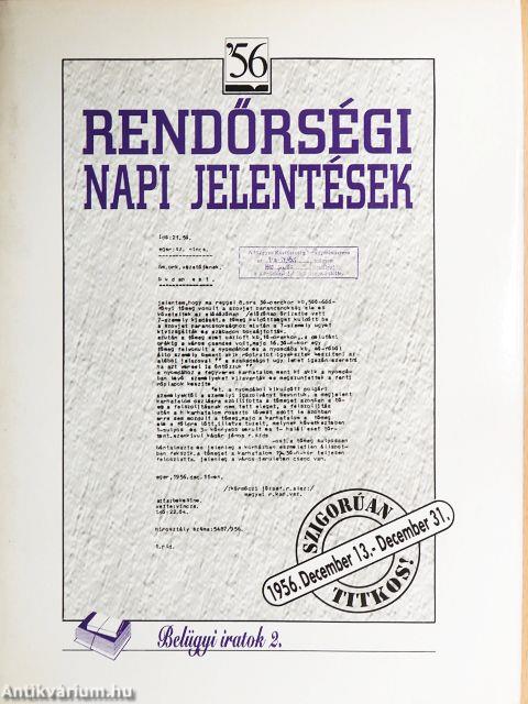 Rendőrségi napi jelentések II.