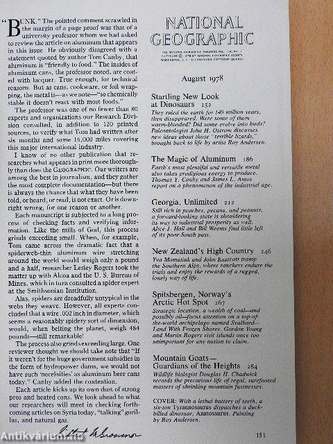 National Geographic August 1978