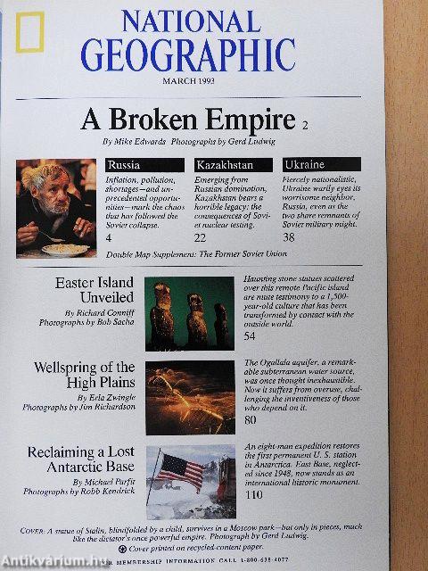 National Geographic March 1993