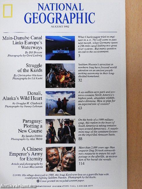 National Geographic August 1992