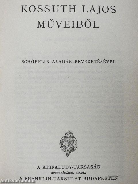 Kossuth Lajos műveiből