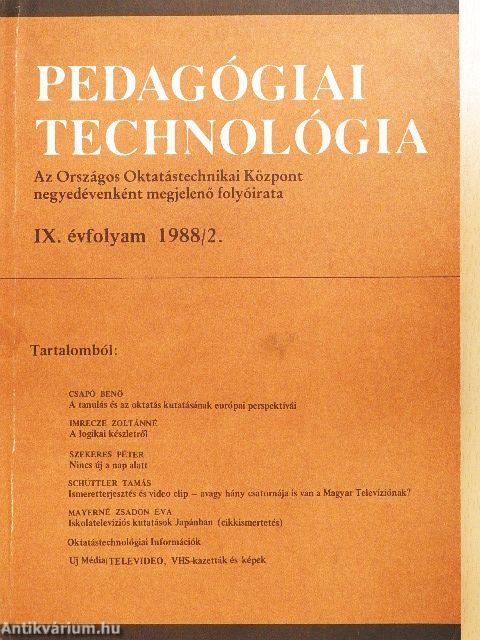 Pedagógiai Technológia 1988/2.