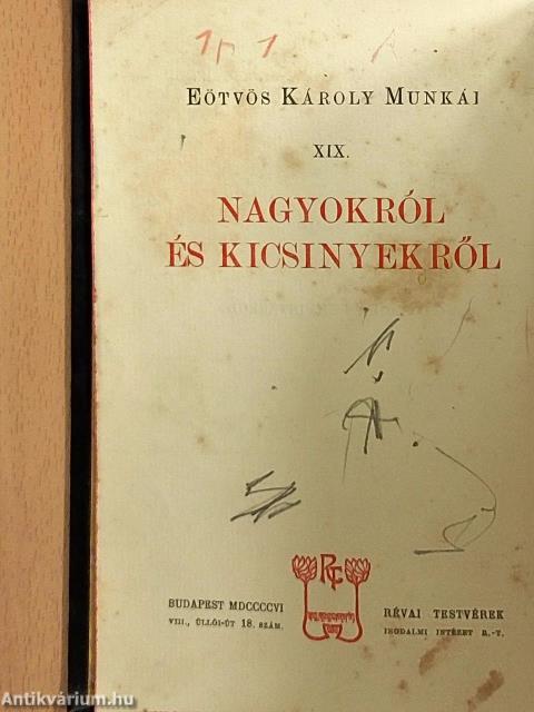Nagyokról és kicsinyekről